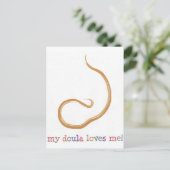 Mein Doula Liebe mich! Postkarte (Stehend Vorderseite)