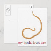 Mein Doula Liebe mich! Postkarte (Vorne/Hinten)