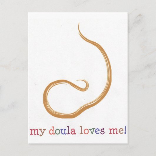Mein Doula Liebe mich! Postkarte (Vorderseite)