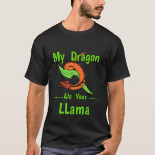 Mein Drache aß deinen Lama fliegender Drache Shi T-Shirt