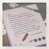 Mein Drei-Cent-Untersetzer Glasuntersetzer (Vorderseite)