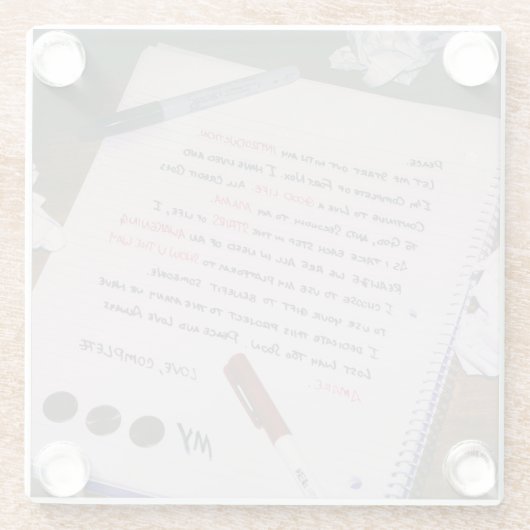 Mein Drei-Cent-Untersetzer Glasuntersetzer (Rückseite)