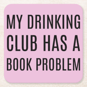 Mein Drink Club hat einen Buchproblem Untersetzer