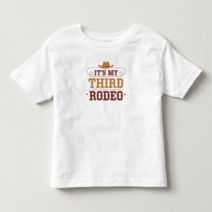 Mein dritter Rodeo - Spaß Western 3. Geburtstag Kleinkind T-shirt