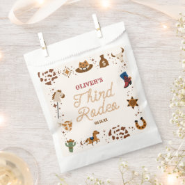 Mein dritter Rodeo-Western Cowboy 3. Geburtstags-P Geschenktütchen