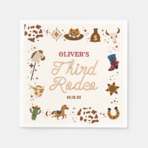 Mein dritter Rodeo-Western Cowboy 3. Geburtstags-P