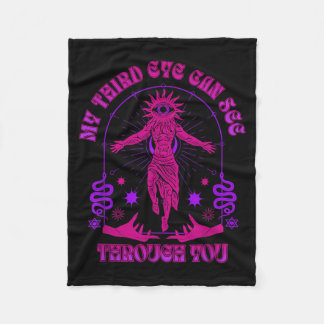 Mein drittes Auge kann durch dich hindurchsehen Sp Fleecedecke