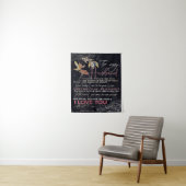 Mein Ehemann-Brief | Bester Vatertag Gegenwart | Wandteppich (Beispiel)