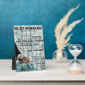 Mein Ehemann-Brief | Liebliches Geschenk für Ehema Fotoplatte (Seite)