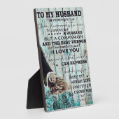 Mein Ehemann-Brief | Liebliches Geschenk für Ehema Fotoplatte (Seite)