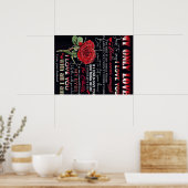 Mein Ehemann-Brief | Niedlich vorhanden | Geschenk Poster (Küche)