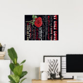Mein Ehemann-Brief | Niedlich vorhanden | Geschenk Poster (Heimbüro)