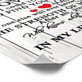 Mein Ehemann-Brief | Niedlich vorhanden | Poster (Ecke)