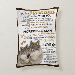 Mein Ehemann, ein Paar Wolf-Geschenk, ein Hochzeit Dekokissen