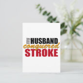 Mein Ehemann eroberter Anschlag Postkarte (Stehend Vorderseite)