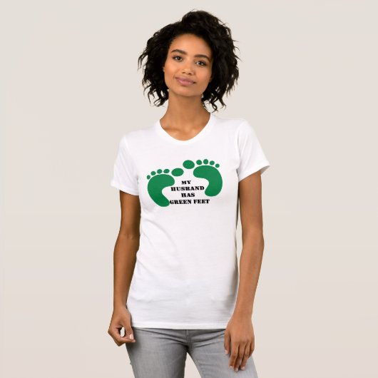 Mein Ehemann hat grüne Füße T-Shirt (Vorne ganz)