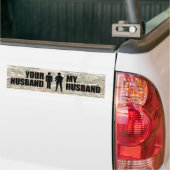 Mein Ehemann ist im Militär Autoaufkleber (Auf Lkw)