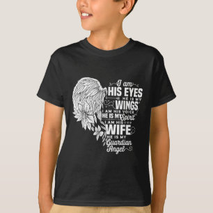 Mein Ehemann ist mein Wächter Angel Widow Ehefrau T-Shirt