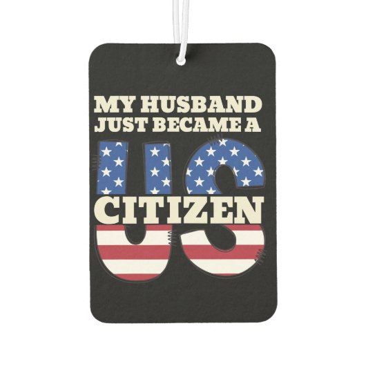 Mein Ehemann wurde gerade ein US-amerikanischer St Autolufterfrischer (Rückseite)