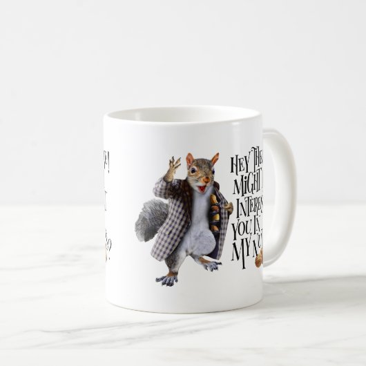 Mein Eichhörnchen Nüsse Kaffeetasse (VorderseiteRechts)