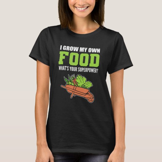 Mein eigener Lebensmittelgärtner oder Florist T-Shirt (Vorderseite)