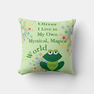 Mein eigener mystischer magischer Weltenfrosch Kissen