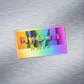 Mein eigener Regenbogen Magnetische Visitenkarte (Beispiel)