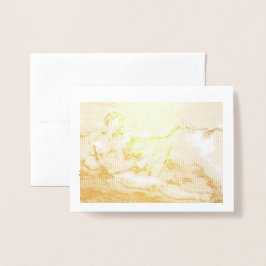 Mein eigener Zeichn von Michelangelos Adam Folienkarte