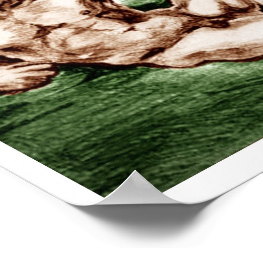 Mein eigener Zeichn von Michelangelos Adam Poster (Ecke)