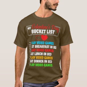 Mein Eimer zum Auflisten von Video Games Boys Game T-Shirt