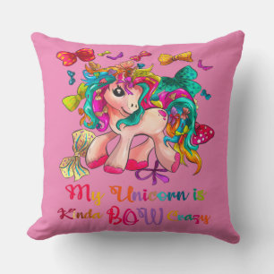 Mein Einhorn ist Kinda Bow Crazy 20x20 Kissen