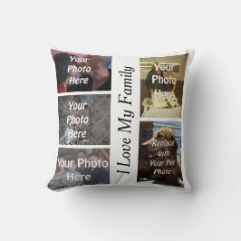 Mein einzigartiges Familien-Foto Kissen