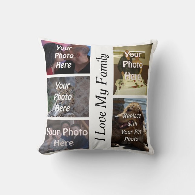 Mein einzigartiges Familien-Foto Kissen (Vorderseite)