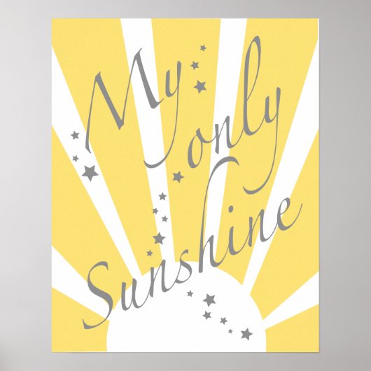 Mein einziges Sonnenschutzposter Poster (Vorne)