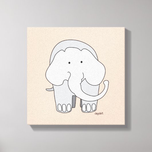Mein Elefant Custom 12x12 Leinwand Art (Vorderseite)