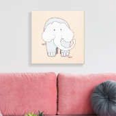 Mein Elefant Custom 12x12 Leinwand Art (Insitu (Wohnzimmer))