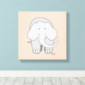 Mein Elefant Custom 12x12 Leinwand Art (Insitu (Holzboden))
