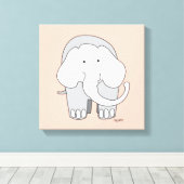 Mein Elefant Custom 12x12 Leinwand Art (Insitu (Holzboden))
