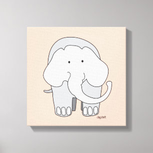 Mein Elefant Custom 12x12 Leinwand Art