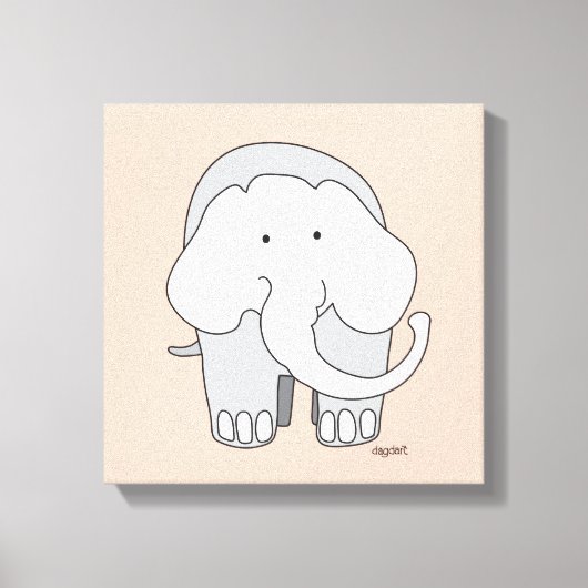 Mein Elefant Custom 12x12 Leinwand Art (Vorderseite)