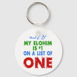 Mein Elohim ist #1 auf einer Liste von einer Schlüsselanhänger