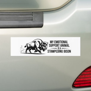 Mein emotionaler Unterstützungs-Esel stürmt auf Bi Autoaufkleber