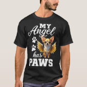 Mein Engel hat Paws Chihuahua T-Shirt (Vorderseite)