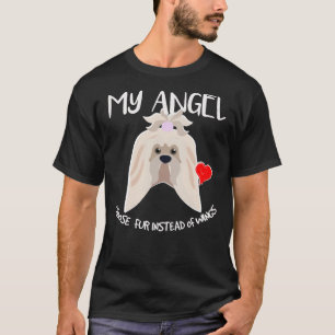 Mein Engel wählt statt Flügel (Shih Tzu) "Pelz" T-Shirt