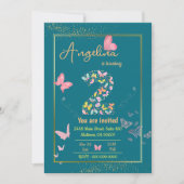 Mein Engel wird zwei: Mein Schmetterling hat Gebur Einladung (Vorderseite)