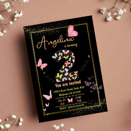 Mein Engel wird zwei: Mein Schmetterling hat Gebur Einladung