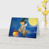 Mein Engelchen: Halloween Karte (Gelbe Blume)