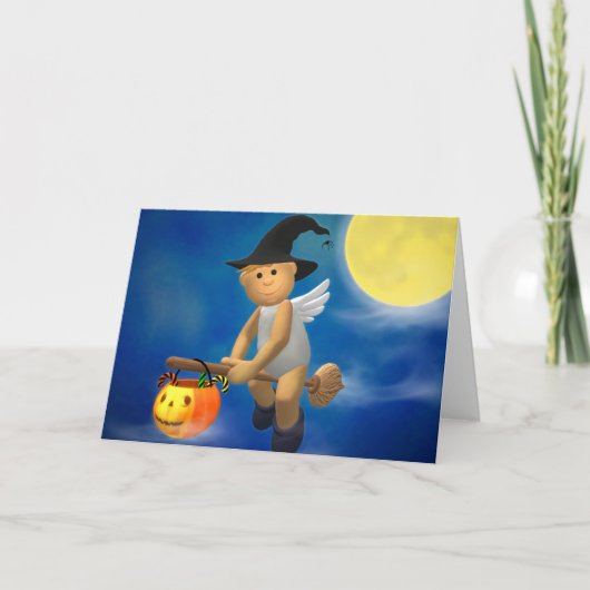 Mein Engelchen: Halloween Karte (Vorderseite)