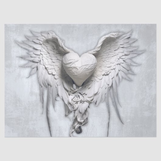 Mein Engelherz, Flügelherz Seidenpapier (Vorderseite)