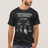 Mein Engineering Blueprint T-Shirt (Vorderseite)